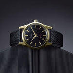 MB1 L05 Black Gilt black strap with black background