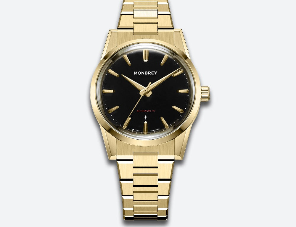 MB1 L05 Black Gilt bracelet front