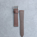 Monbrey Brown Epsom Italian genuine leather strap front