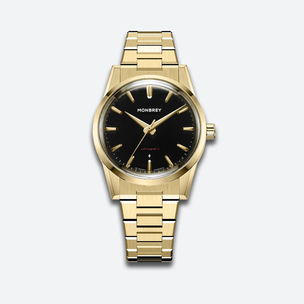MB1 L05 Black Gilt bracelet front